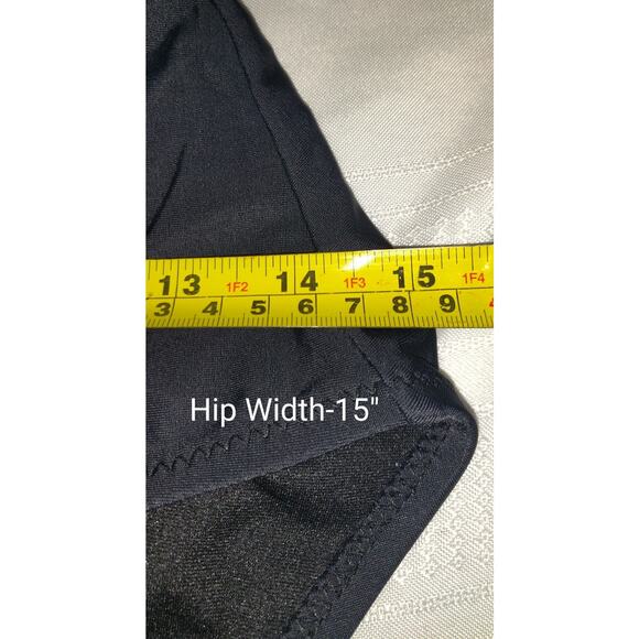 Mossimo Swimsuit Sz M Halter Crocheted Black One Piece Plunge Neckline Sexy!! - Picture 11 of 14